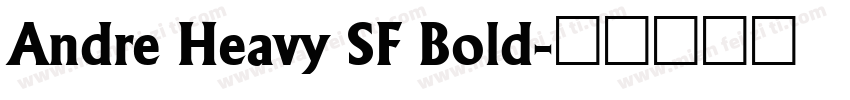 Andre Heavy SF Bold字体转换